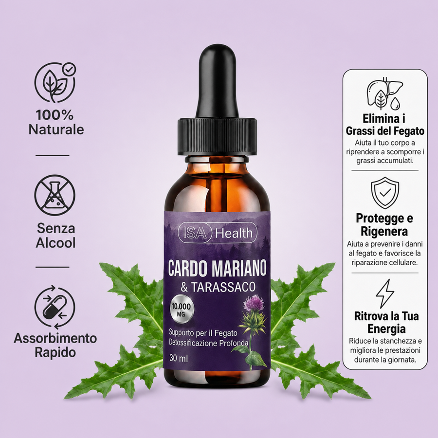 Cardo Mariano & Tarassaco Gocce | Formula Detox Epatica