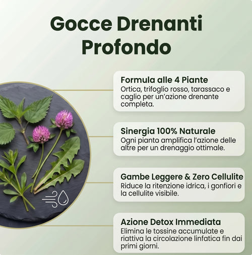 Gocce Drenanti | Formula Anticellulite e Gambe Leggere