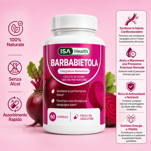 Capsule di Barbabietola | Circolazione e Salute Cardiovascolare