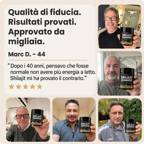 Caramelle Gommose allo Shilajit Puro | Nuova formula