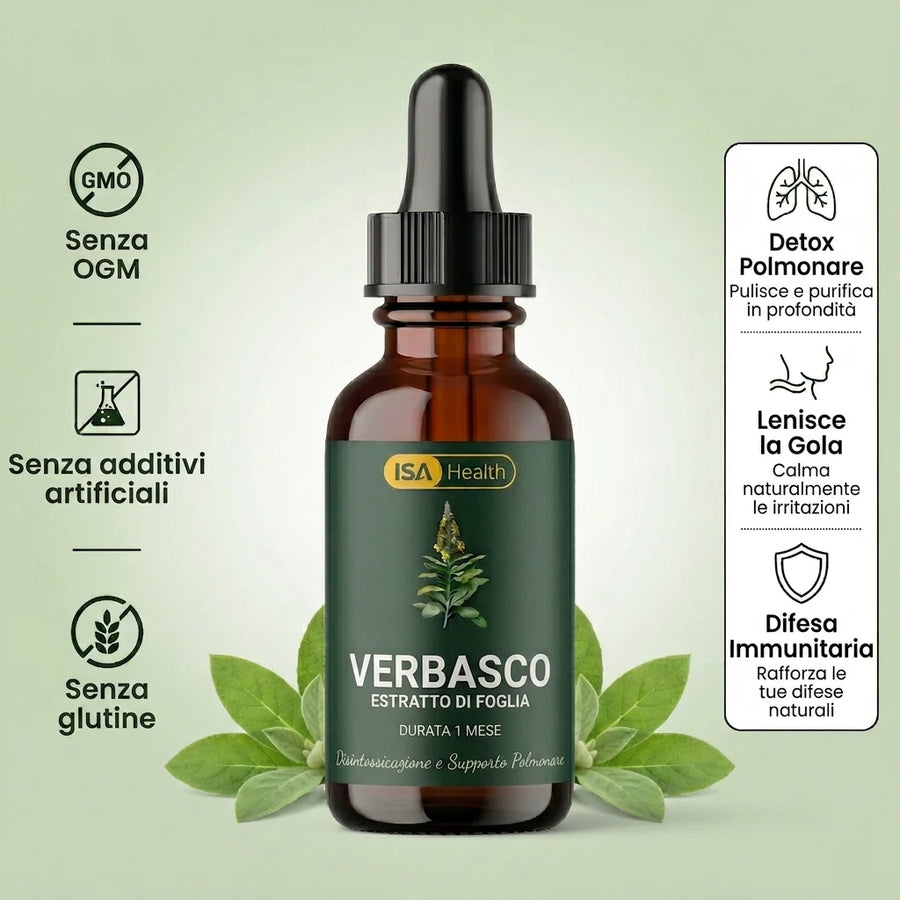 Estratto Puro di Verbasco | Formula Detox Polmonare