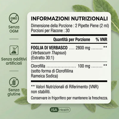 Estratto Puro di Verbasco | Formula Detox Polmonare