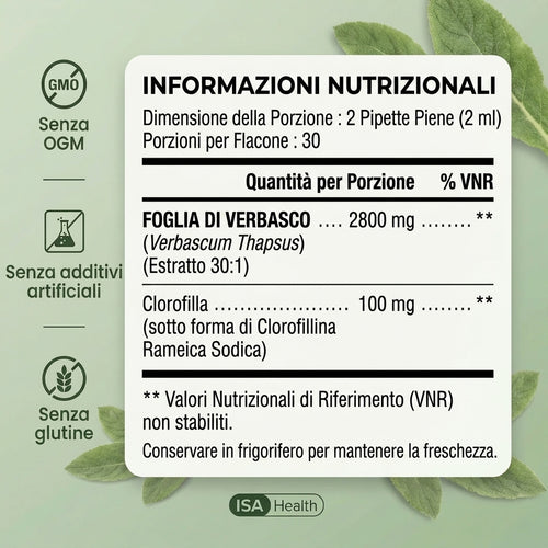 Estratto Puro di Verbasco | Formula Detox Polmonare